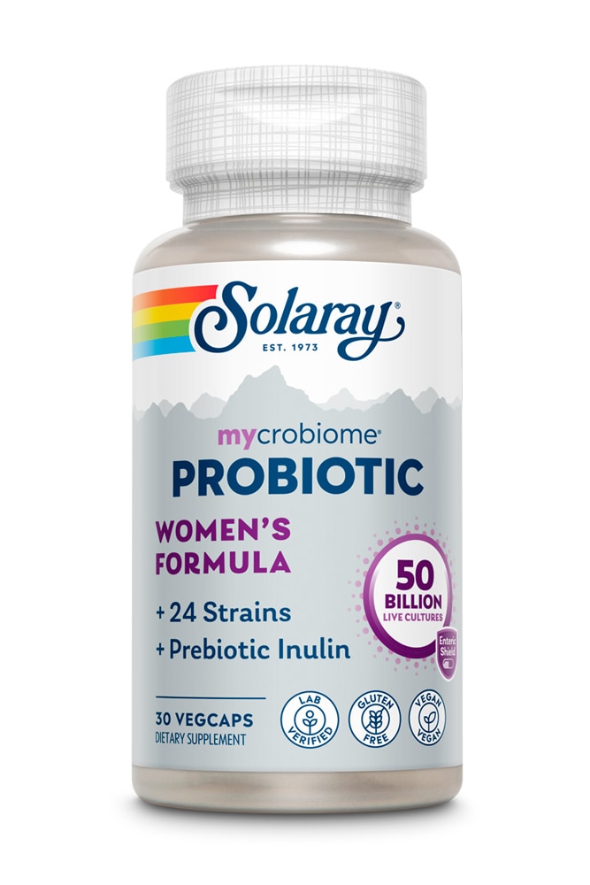 Пробиотическая женская формула Solaray Mycrobiome™ -- 50 миллиардов КОЕ -- 30 Enteric VegCaps Solaray