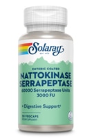 Nattokinase Serrapeptase -- 30 VegCaps Solaray