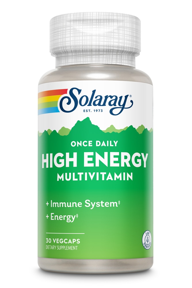 Один раз в день High Energy Multi-Vita-Min — 30 капсул Solaray