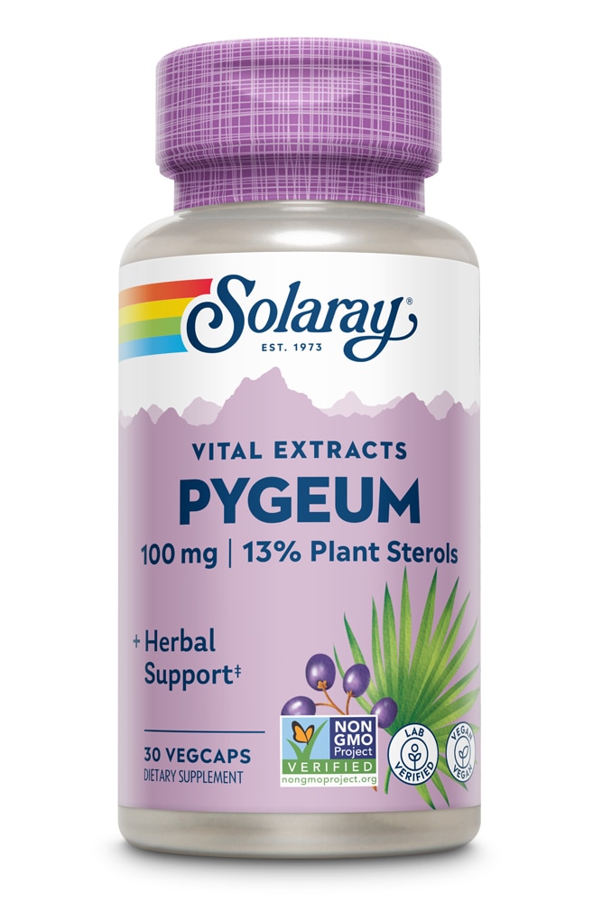 One Daily Pygeum Bark Extract -- 100 mg - 30 VegCaps Solaray