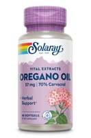 Oregano Oil Aerial Extract -- 57 mg - 60 Softgels (Мягкие капсулы) Solaray