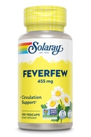 Organically Grown Feverfew -- 100 Vegetarian Capsules (Вегетарианские капсулы) Solaray