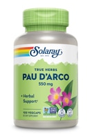 Pau D'Arco - 550 мг - 100 вегетарианских капсул - Solaray Solaray