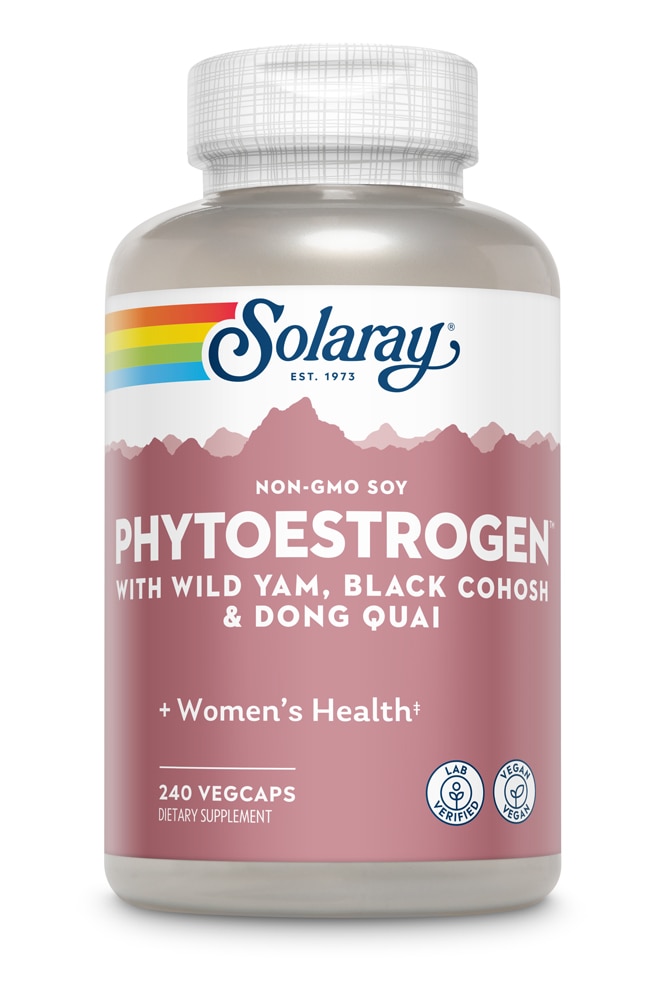 Solaray PhytoEstrogen™ -- 240 растительных капсул Solaray