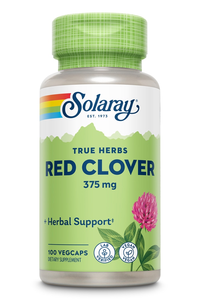 Цветы красного клевера Solaray - 375 мг - 100 капсул Solaray