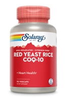 Solaray Red Yeast Rice-CoQ-10 - 90 растительных капсул Solaray