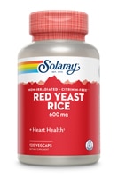 Красный дрожжевой рис Solaray - 600 мг - 120 растительных капсул Solaray