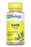 Solaray Sage -- 285 мг -- 100 растительных капсул Solaray
