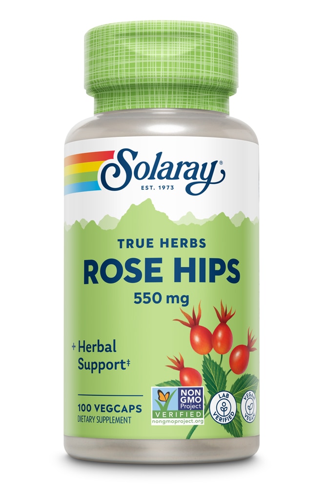 Rose Hips -- 550 mg - 100 VegCaps Solaray