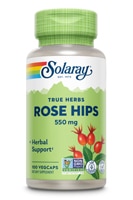 Плоды шиповника Solaray — 550 мг — 100 растительных капсул Solaray