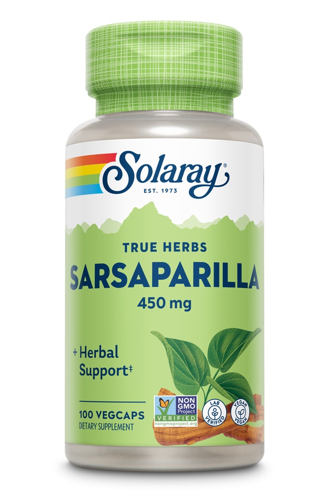 Sarsaparilla -- 450 mg - 100 VegCaps Solaray