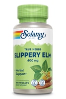 Скользкий вяз - 400 мг - 100 растительных капсул - Solaray Solaray