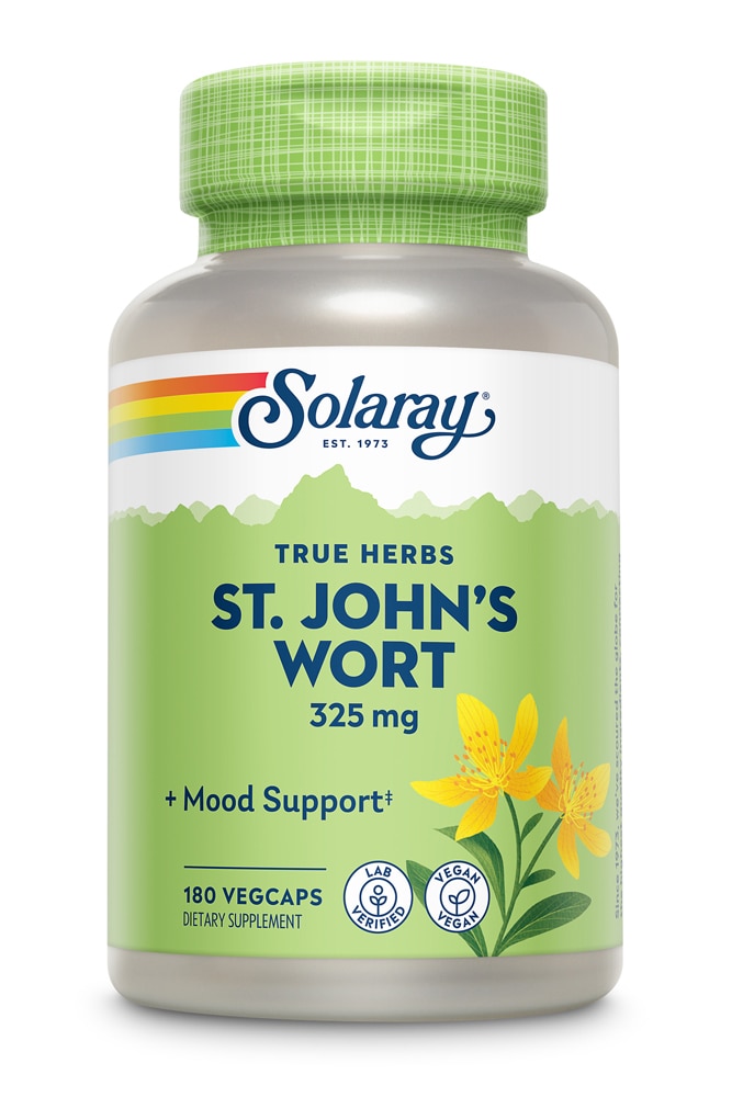 St. John's Wort -- 325 mg - 180 VegCaps Solaray