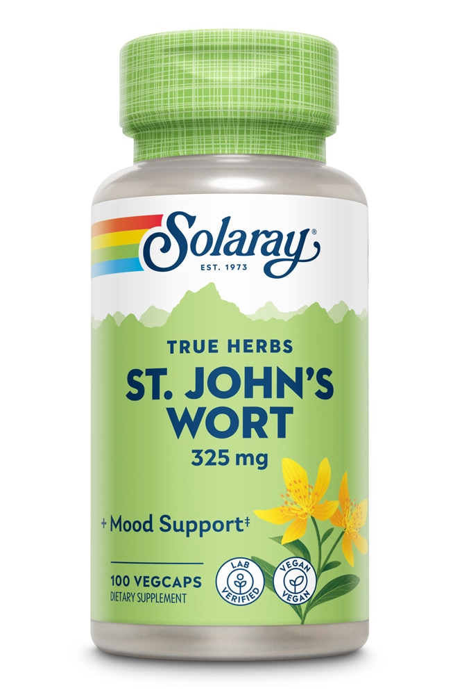 Solaray Зверобой — 325 мг — 100 растительных капсул Solaray