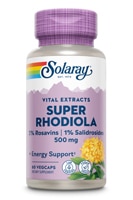 Экстракт корня родиолы супер - 500 мг - 60 растительных капсул Solaray