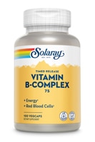 Комплекс витаминов группы В Solaray 75 -- 100 растительных капсул Solaray