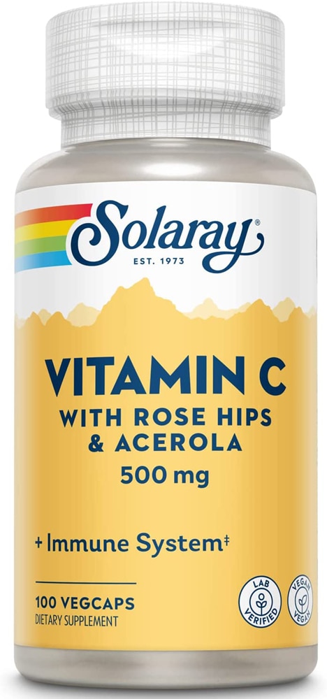 Solaray Витамин С - 500 мг - 100 растительных капсул Solaray