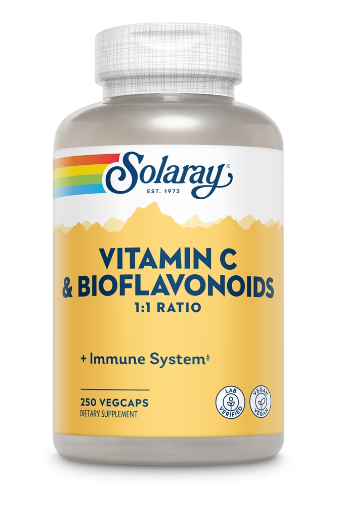 Solaray Биофлавоноиды с витамином С -- 250 растительных капсул Solaray