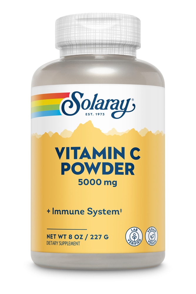 Порошок витамина С Solaray — 5000 мг — 8 унций Solaray