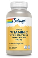 Витамин C (Аскорбиновая Кислота) с Биофлавоноидами - 500 мг - 250 Вегетарианских Капсул - Solaray Solaray