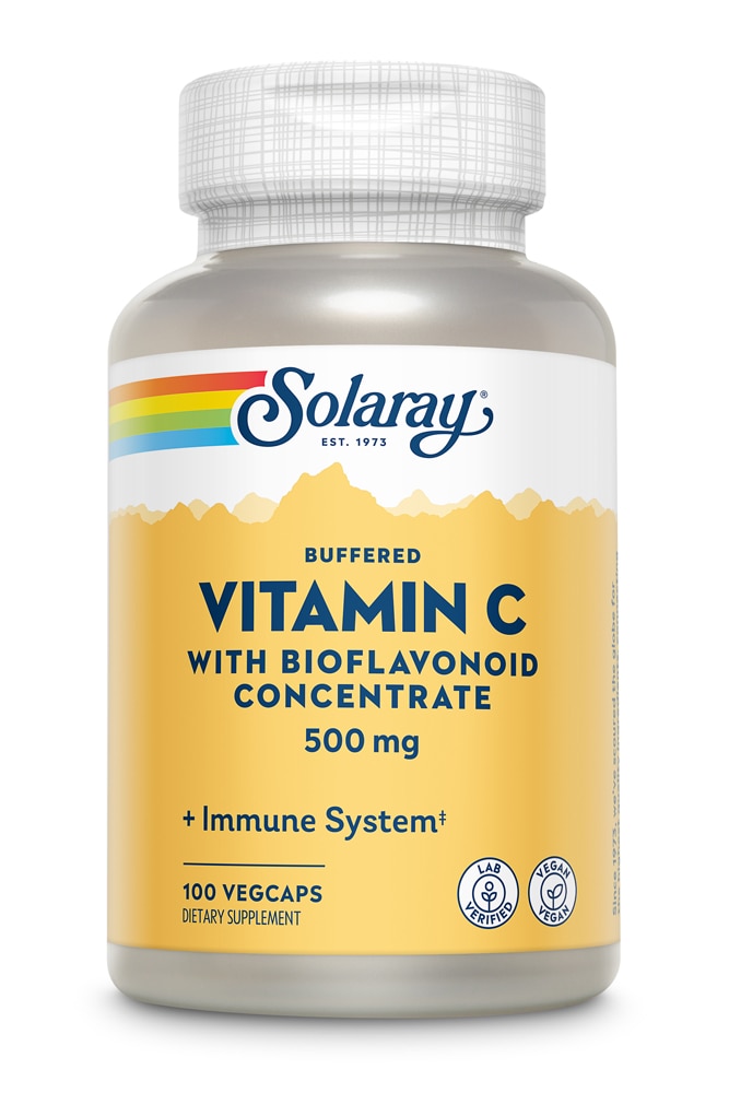 Solaray Витамин С с концентратом биофлавоноидов — 500 мг — 100 растительных капсул Solaray