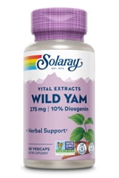 Экстракт Корня Дикого Ямса - 275 мг - 60 вегетарианских капсул - Solaray Solaray