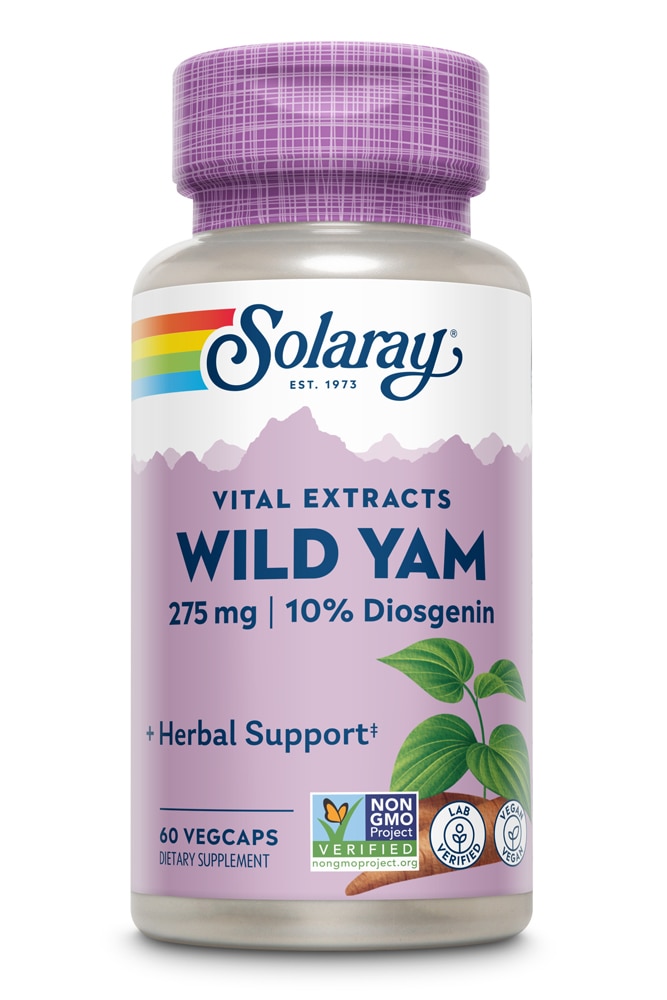 Экстракт Корня Дикого Ямса - 275 мг - 60 вегетарианских капсул - Solaray Solaray