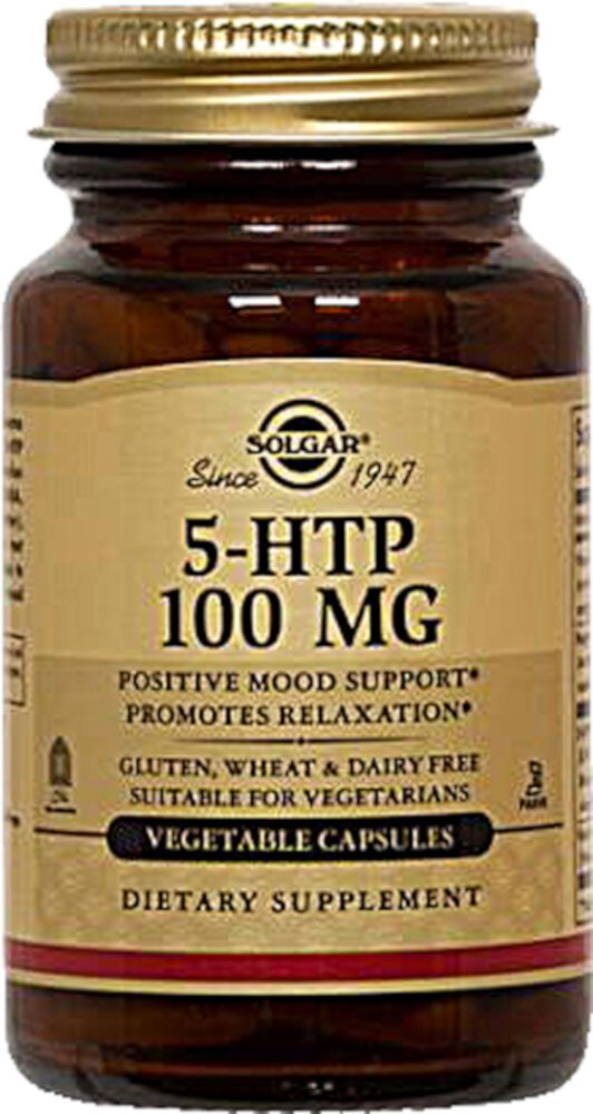 Solgar 5-HTP -- 100 мг -- 90 растительных капсул Solgar