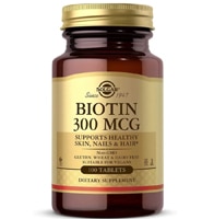 Biotin -- 300 mcg - 100 Tablets (Таблетки) Solgar