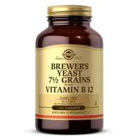 Brewer's Yeast Grains with Vitamin B12 -- 250 Tablets (Таблетки) Solgar