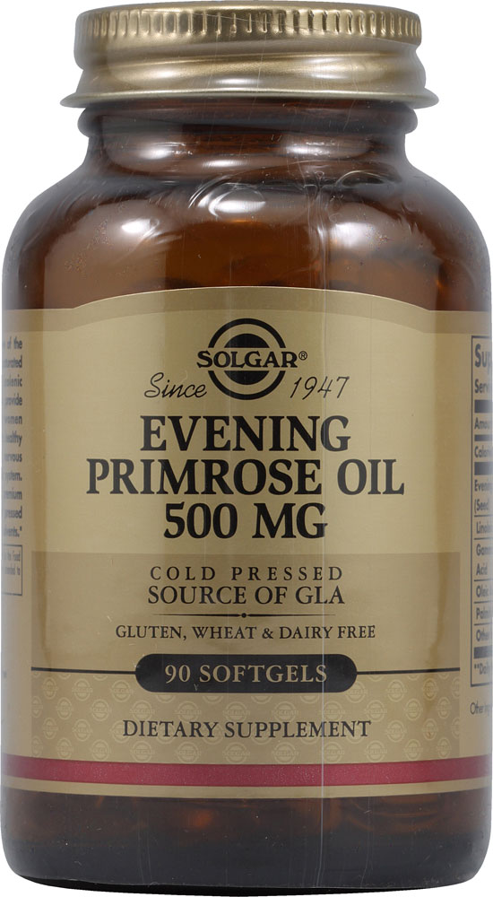 Масло вечерней примулы - 500 мг - 90 мягких капсул - Solgar Solgar