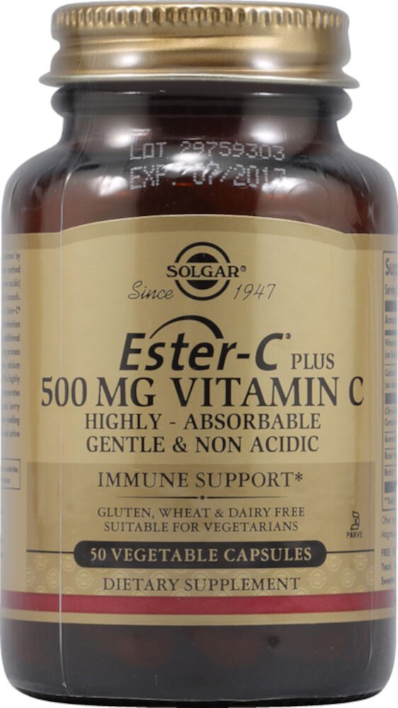 Ester-C® Plus Витамин С - 500 мг - 50 растительных капсул - Solgar Solgar