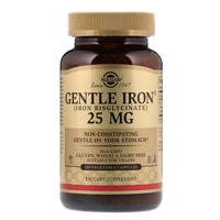 Solgar Gentle Iron® -- 25 мг, 180 растительных капсул Solgar
