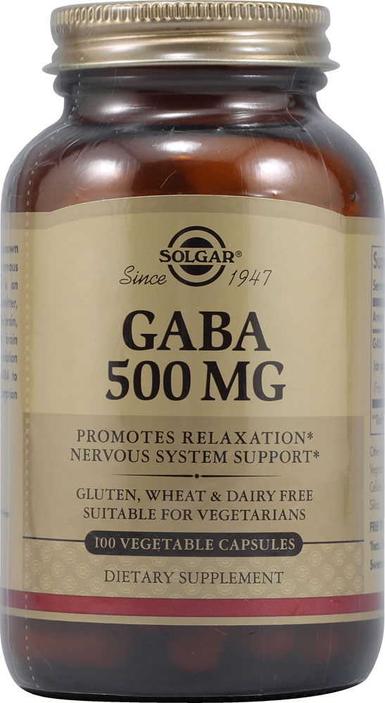 GABA - 500 мг - 100 растительных капсул - Solgar Solgar
