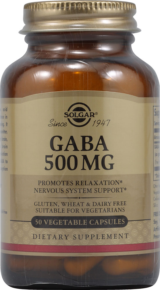 Solgar ГАМК - 500 мг - 50 растительных капсул Solgar
