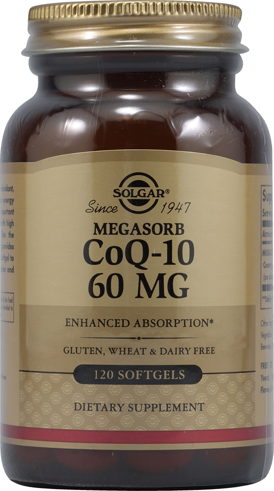 Solgar Megasorb CoQ-10 -- 60 мг -- 120 мягких капсул Solgar