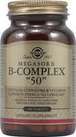 Megasorb B-Complex 50 -- 100 Tablets (Таблетки) Solgar