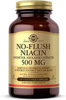 Solgar Ниацин No-Flush -- 500 мг -- 100 растительных капсул Solgar