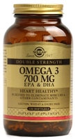 Omega-3 EPA и DHA - 700 мг - 120 мягких капсул - Solgar Solgar