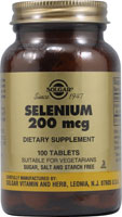 Selenium -- 200 mcg - 100 Tablets (Таблетки) Solgar