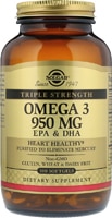 Solgar Triple Strength Omega-3 EPA и DHA — 950 мг — 100 мягких капсул Solgar