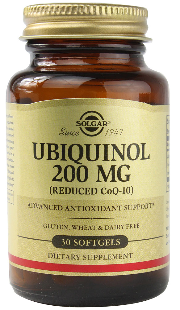 Solgar Ubiquinol - Уменьшенный CoQ-10 - 200 мг - 30 мягких таблеток Solgar