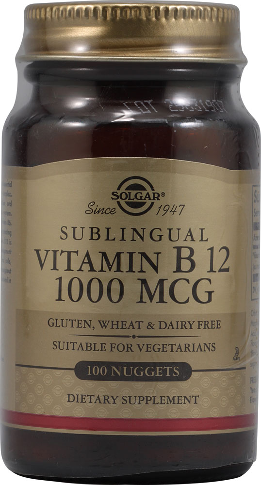 Витамин B12 Сублингвальный - 1000 мкг - 100 таблеток - Solgar Solgar