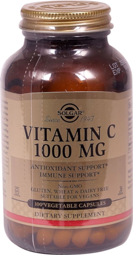 Solgar Витамин C -- 1000 мг -- 100 растительных капсул Solgar
