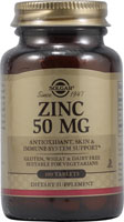 Zinc -- 50 mg - 100 Tablets (Таблетки) Solgar