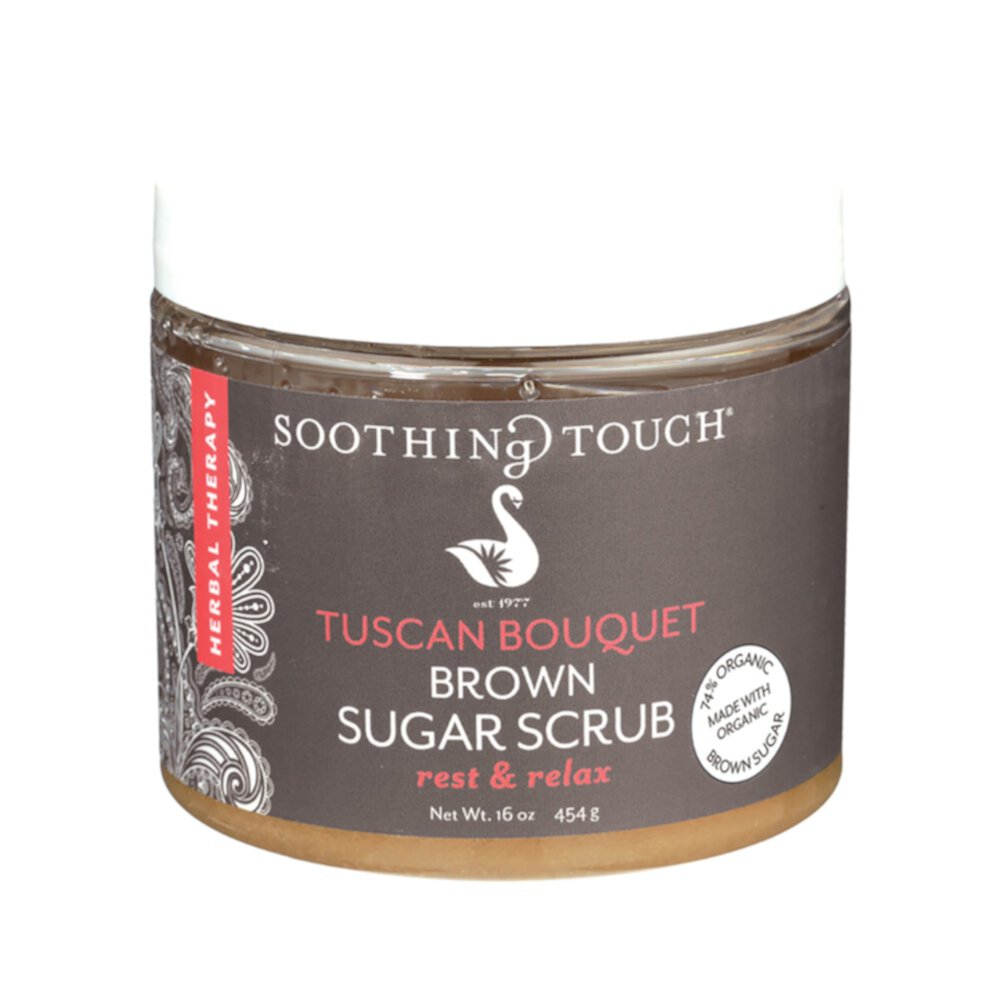 Успокаивающий скраб с коричневым сахаром "Тосканский букет" - 16 унций Soothing Touch