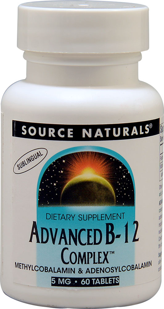 Advanced B-12 Complex™ - 5 мг - 60 таблеток - Source Naturals Source Naturals