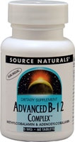 Advanced B-12 Complex™ - 5 мг - 60 таблеток - Source Naturals Source Naturals