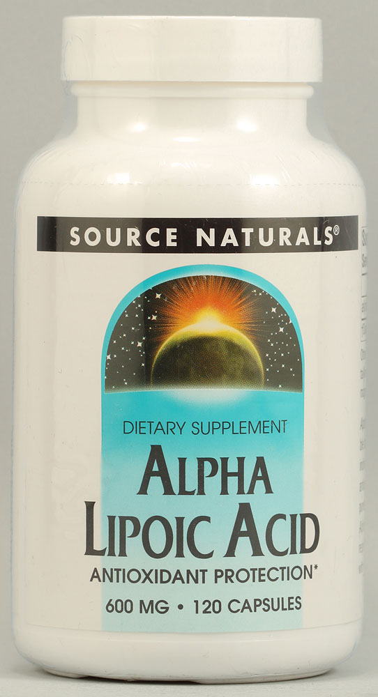 Source Naturals Альфа-липоевая кислота — 600 мг — 120 капсул Source Naturals