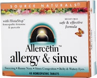 Allercetin Allergy and Sinus -- 48 Tablets (Таблетки) Source Naturals